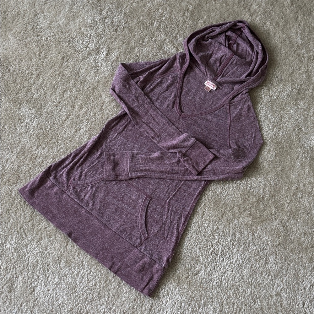 Mossimo Supply Co. Purple Hoodie and Pink Print Shorts Set